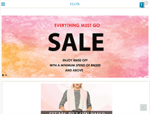 Tablet Screenshot of flowclothing.com